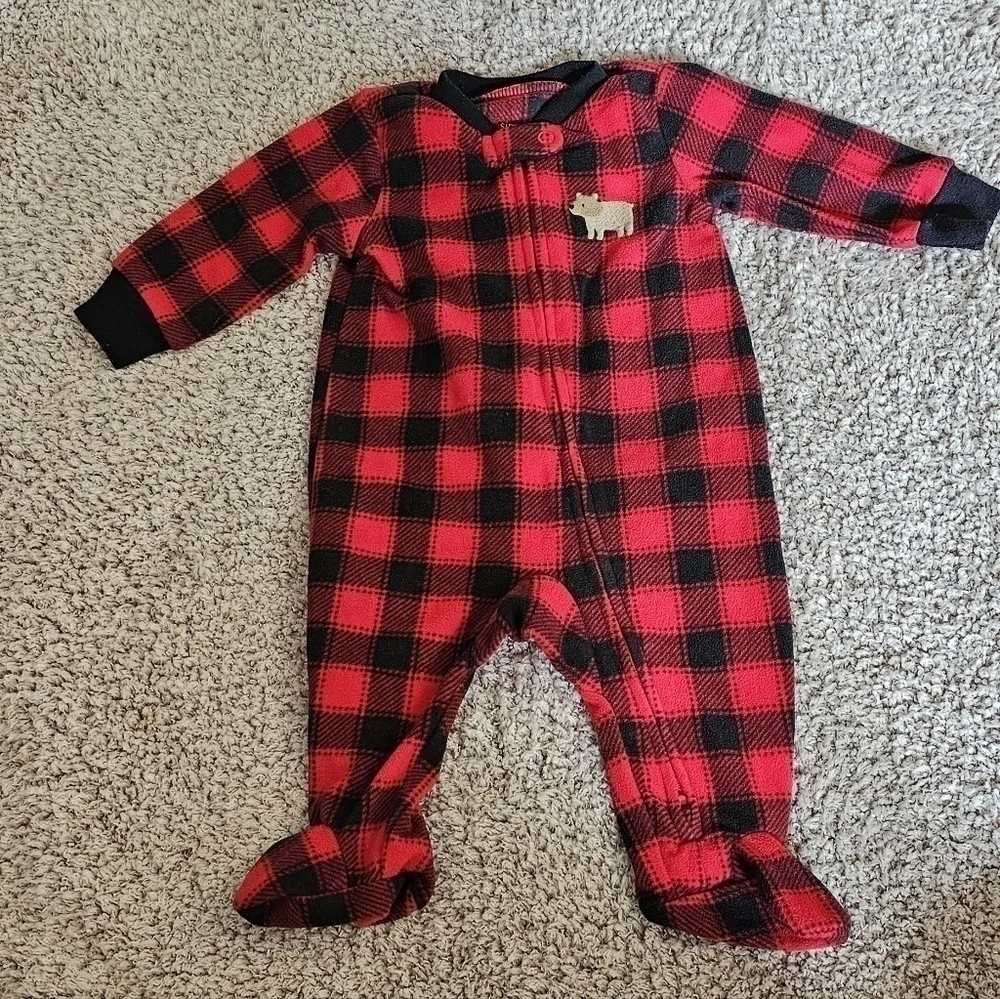 SIMPLE Joys by Carter's Unisex Babies' Fleece Footed Sleep & Play Size 0-3m